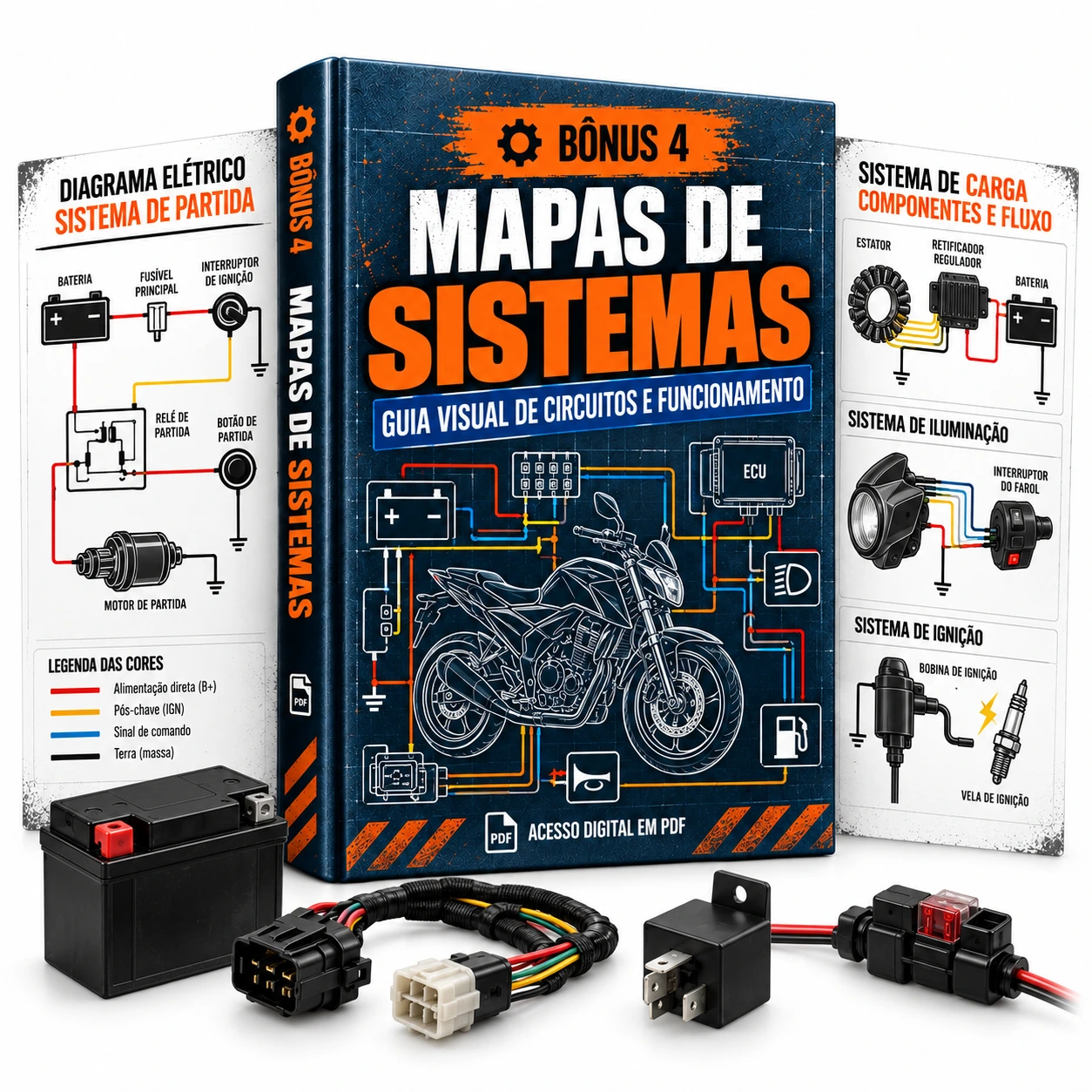 Bônus Mapas de Sistemas: guia visual de circuitos e funcionamento